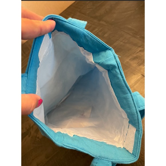 Mini Tote with Pouch-Embroidered and Glitter-Peace - Picture 8 of 15